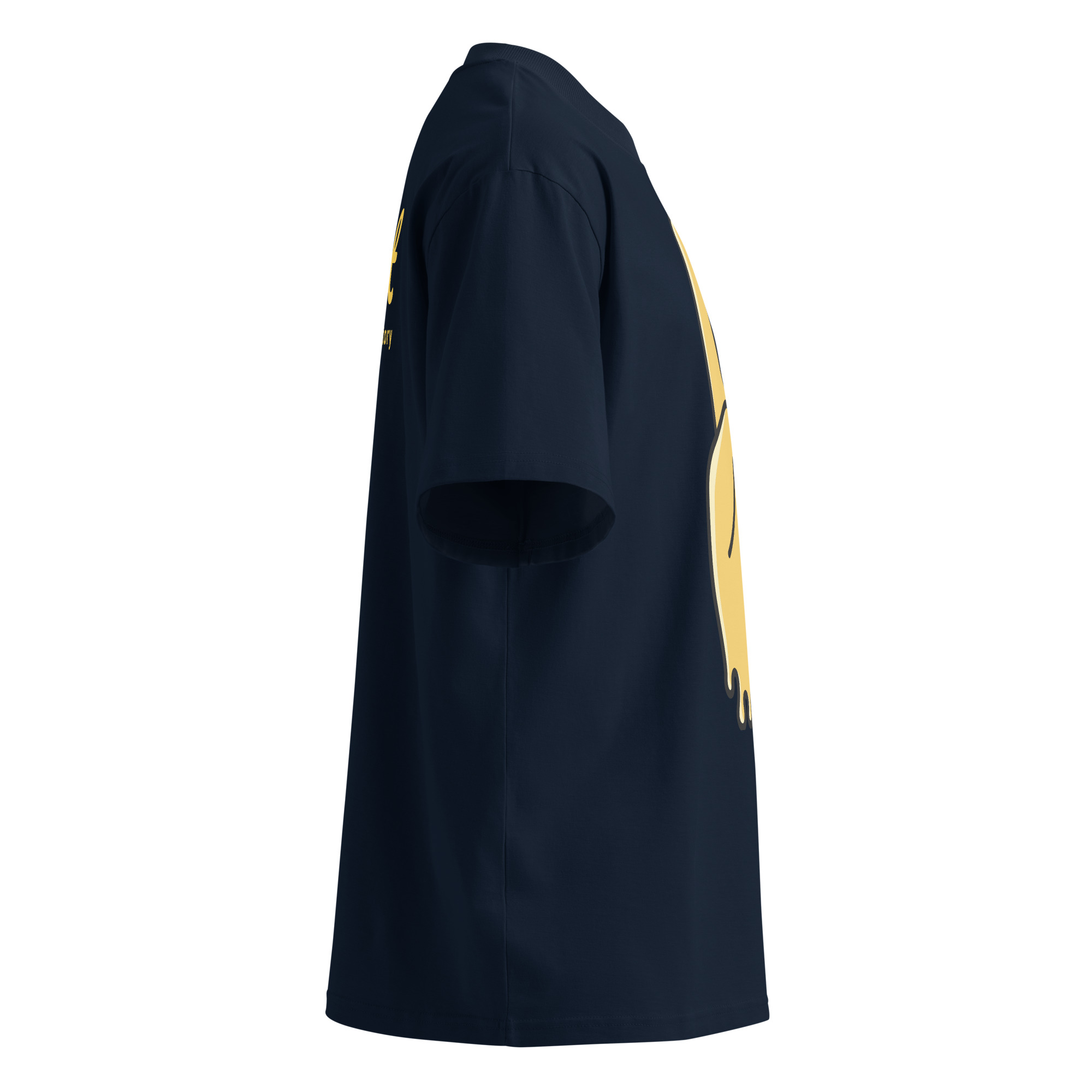 Unisex organic oversized high neck t-shirt - Image 3